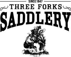 three forks saddlery logo black